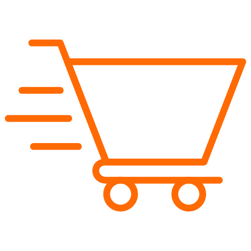 Orange Shopping Cart